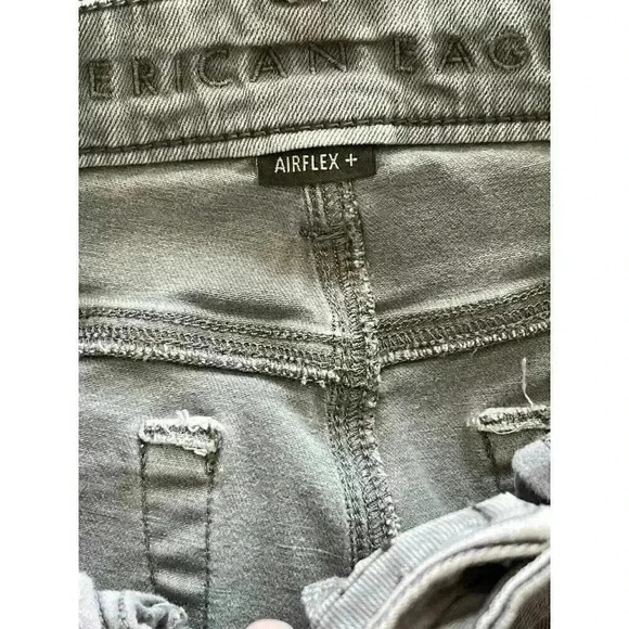 American Eagle Jeans Mens 29x30 Gray Athletic Fit Denim Stretch Airflex - Picture 4 of 5